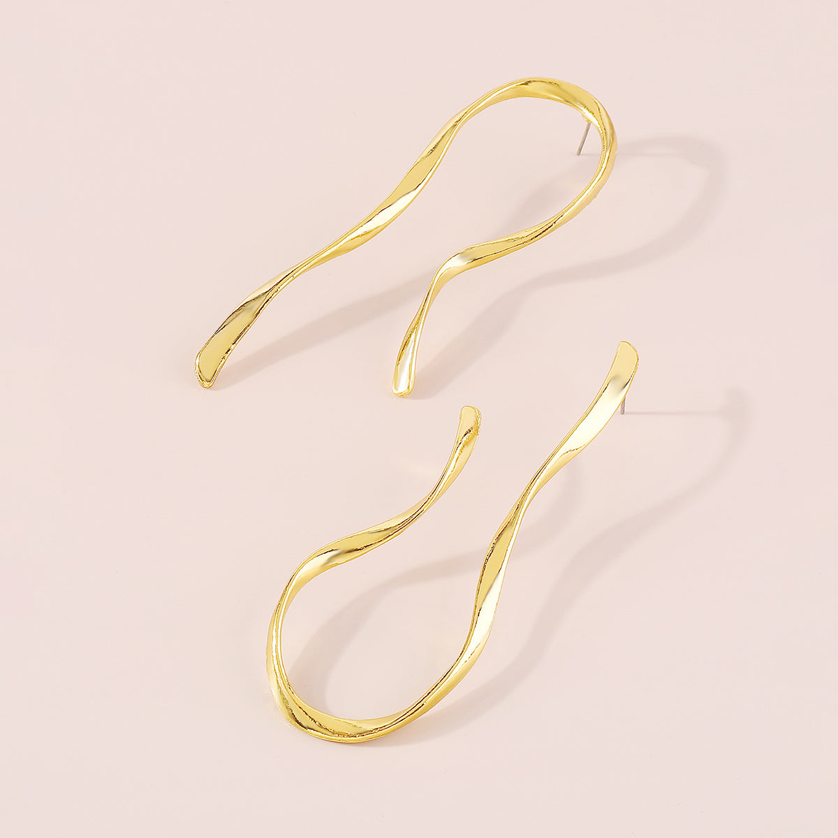 Irregular Alloy Asymmetrical Irregular Women'S Ear Studs
