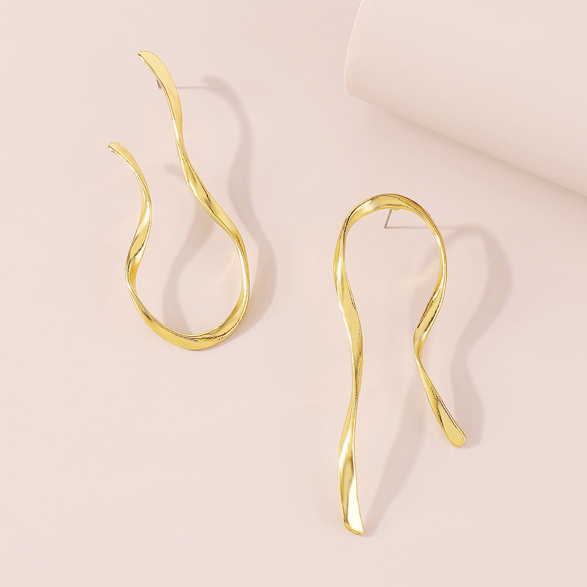 Irregular Alloy Asymmetrical Irregular Women'S Ear Studs