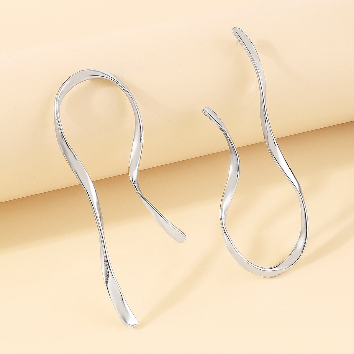 Irregular Alloy Asymmetrical Irregular Women'S Ear Studs