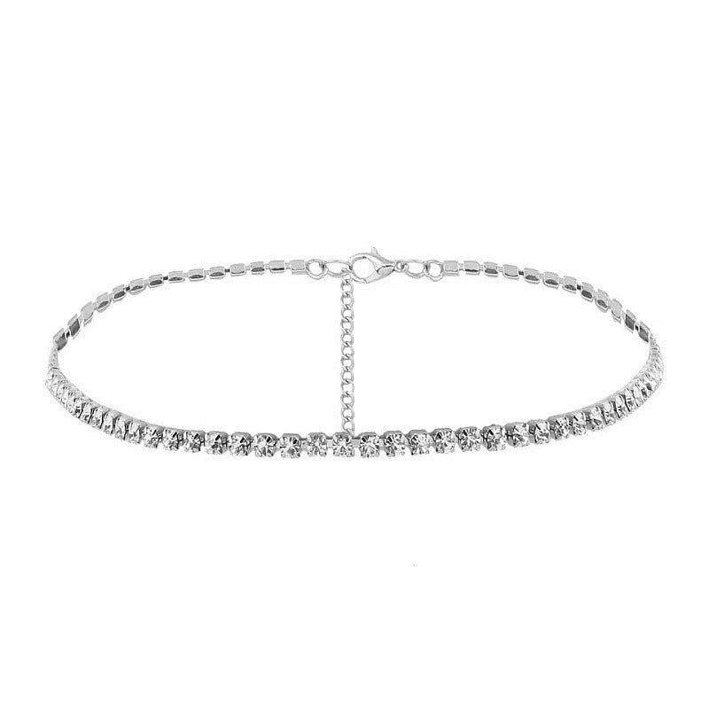 Sexy Shiny Geometric Women'S Necklace with Rhinestones