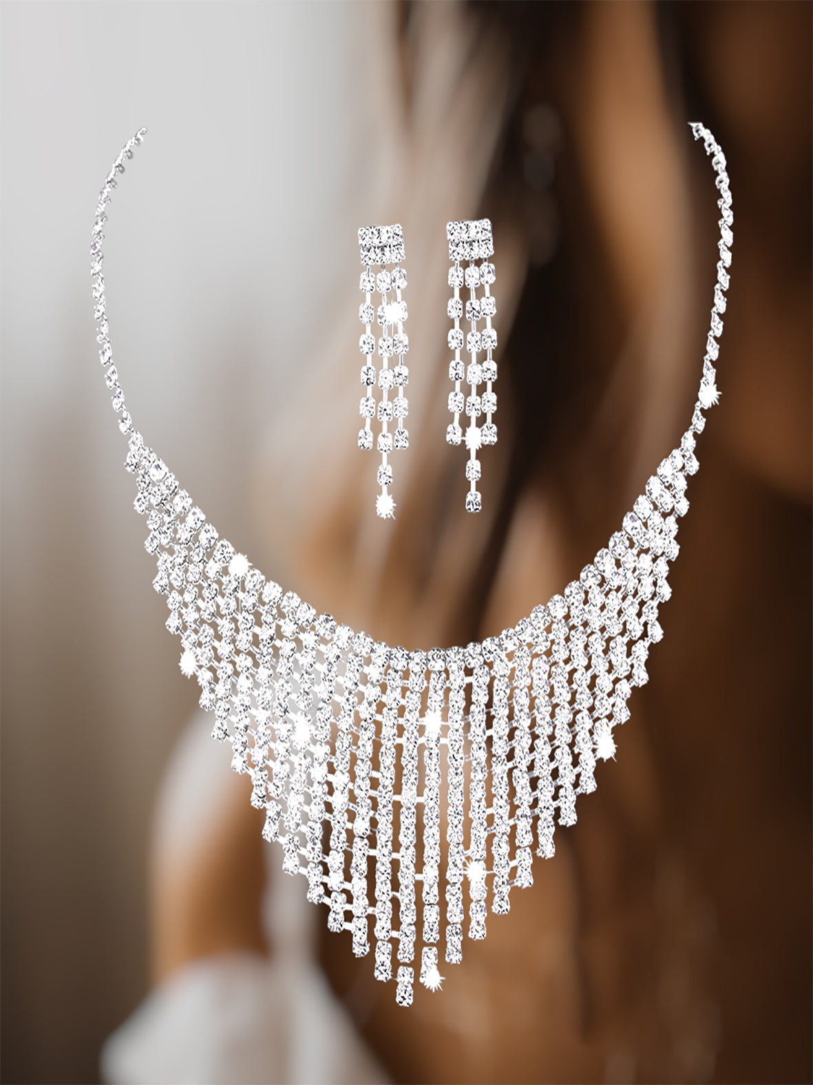 Bridal Necklace & Earrings set