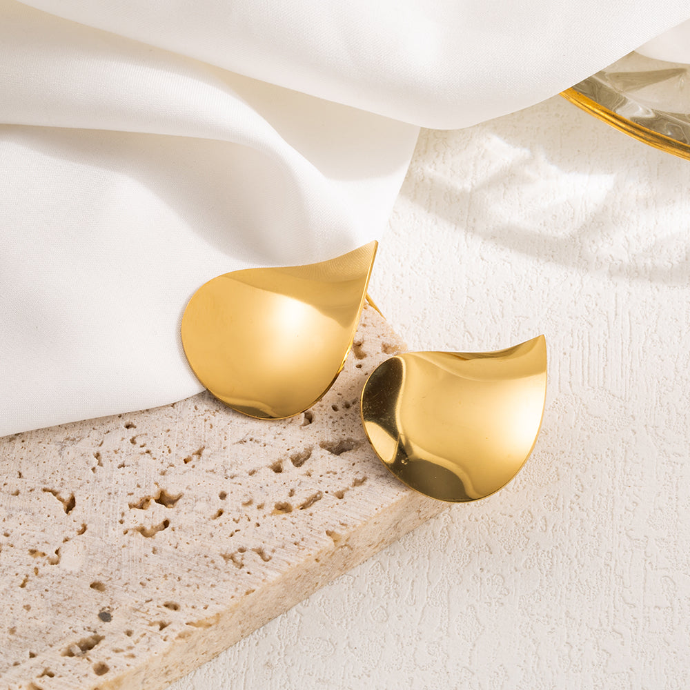 Stainless Steel 18K Gold Plated Earrings