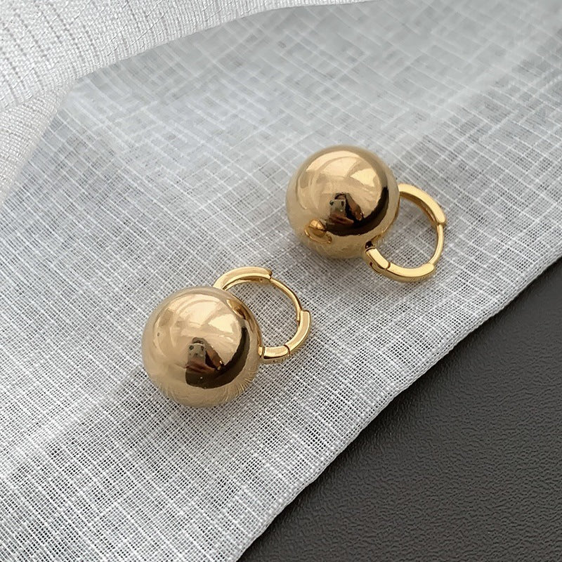 Stylish Round Copper Earrings