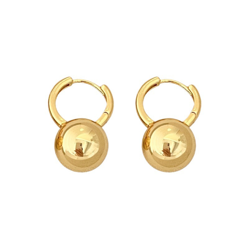 Stylish Round Copper Earrings