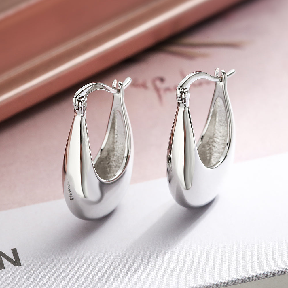 Simple Style Commute Geometric Plating Copper 18K Gold Plated Earrings