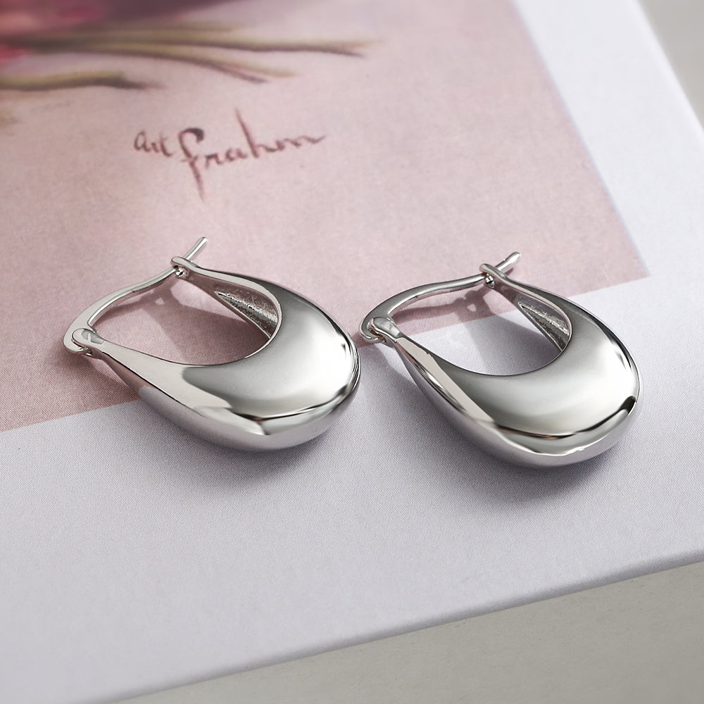 Simple Style Commute Geometric Plating Copper 18K Gold Plated Earrings