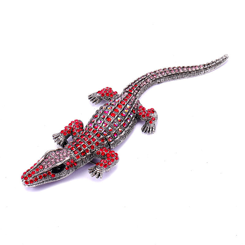 Retro Crocodile Alloy Plating Unisex Brooches