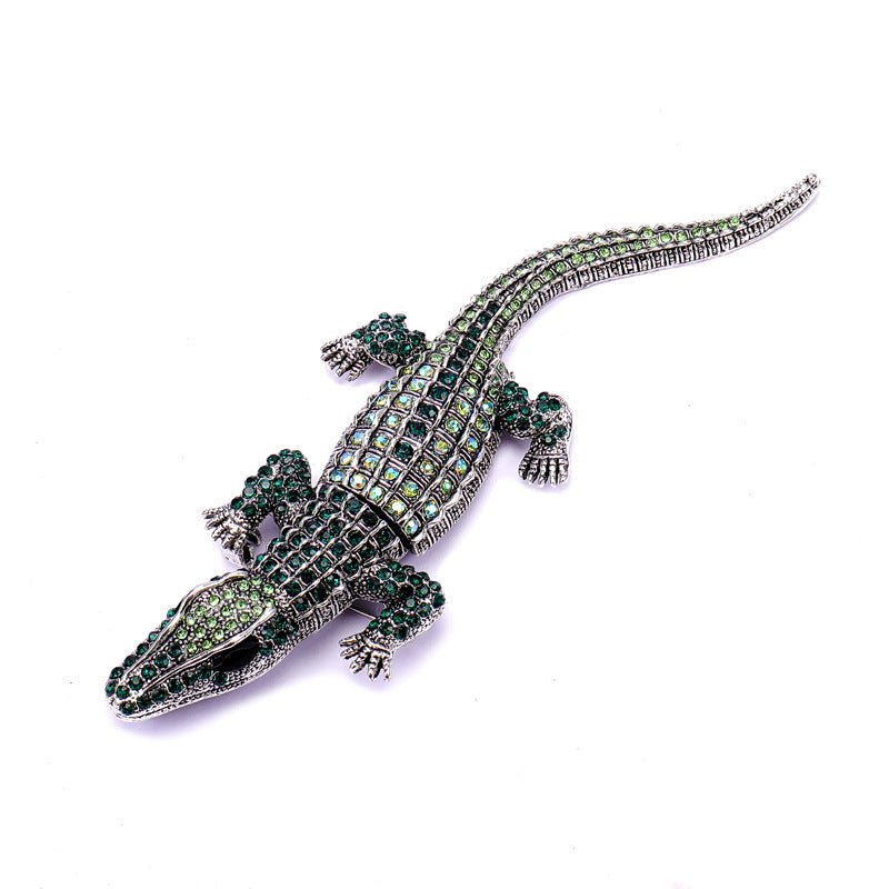 Retro Crocodile Alloy Plating Unisex Brooches