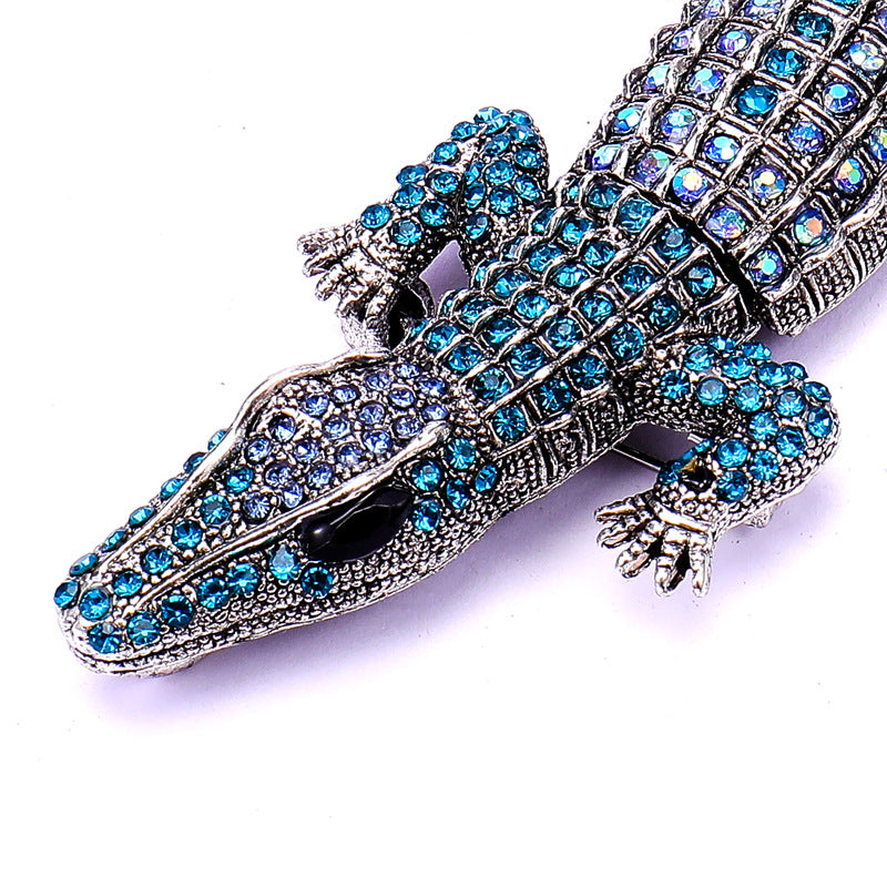 Retro Crocodile Alloy Plating Unisex Brooches