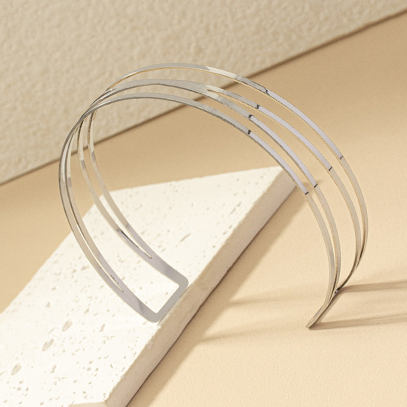 Hip-Hop Punk Geometric Plating Women's Choker by alloy