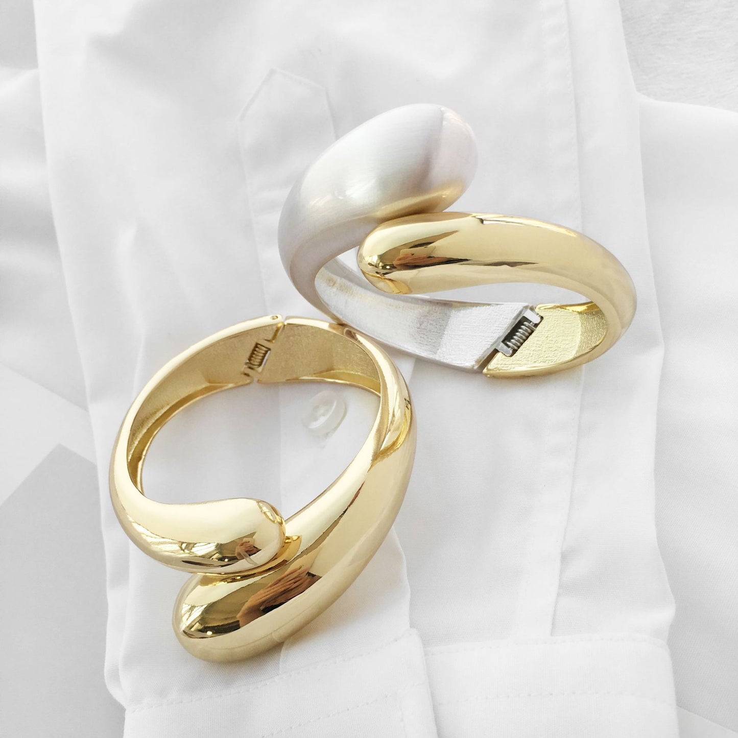 Glam Luxurious Solid Color Alloy Unisex Bangle