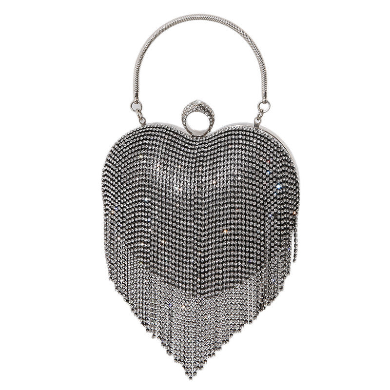 Tassel Heart-shaped Evening Bags