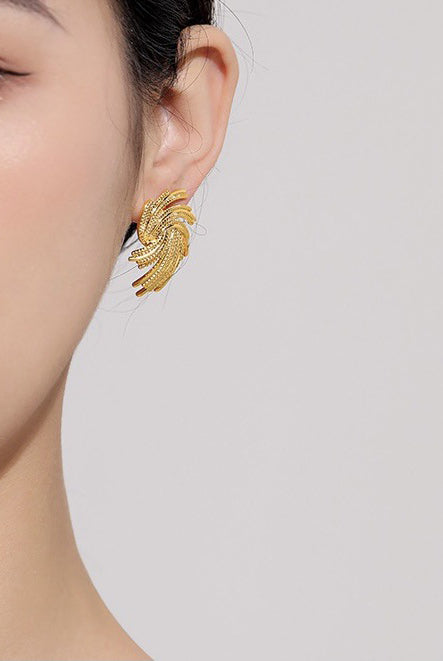 Simple Style Geometric Solid Color Copper Ear Studs