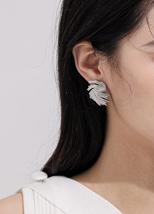 Simple Style Geometric Solid Color Copper Ear Studs