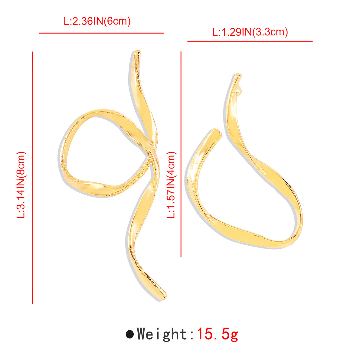 Modern Style Streetwear Irregular Alloy Earrings