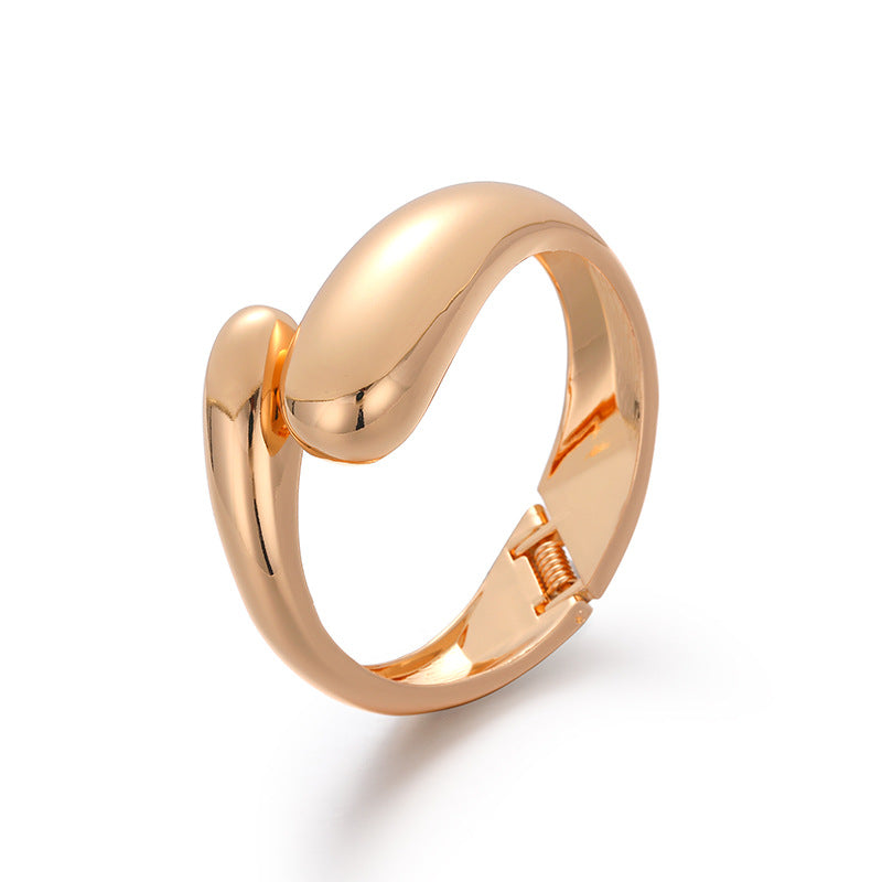 Glam Luxurious Solid Color Alloy Unisex Bangle