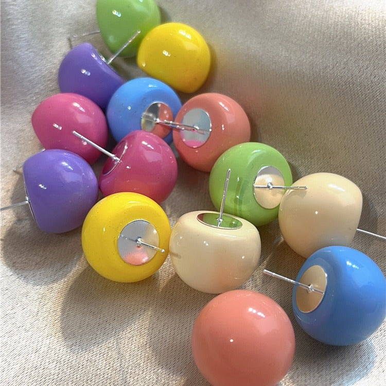 Acrylic Ball Earrings