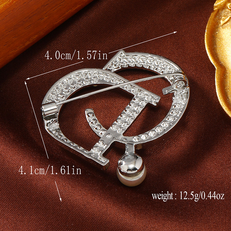 Elegant Cute Animal Alloy Inlay Rhinestones Unisex Brooches, CD