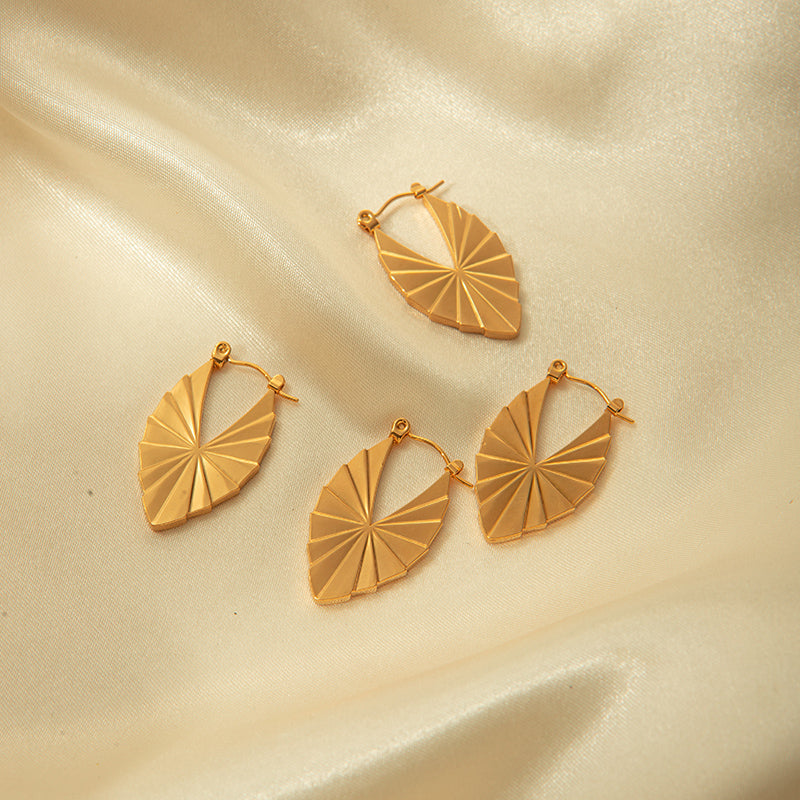 IG Style Simple Style Geometric Plating Stainless Steel Gold Plated Earrings