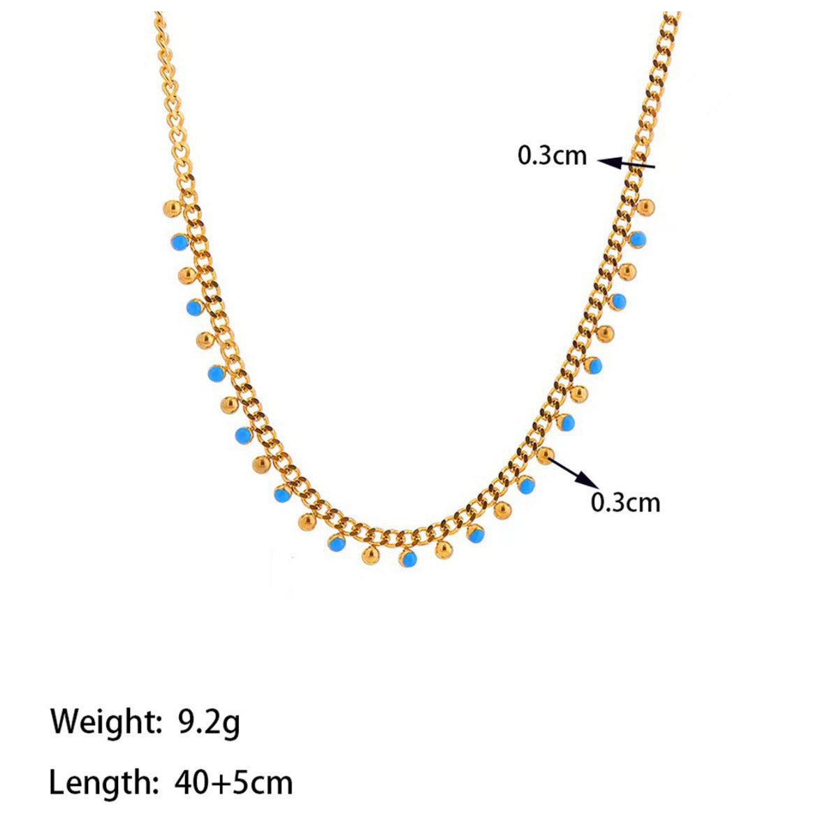 Titanium Steel 18K Gold Plated Simple Style Commute Plating Geometric Necklace