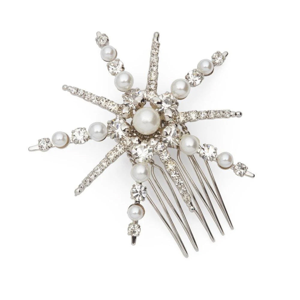 Women's Elegant Geometric Alloy Plating Hair Combs