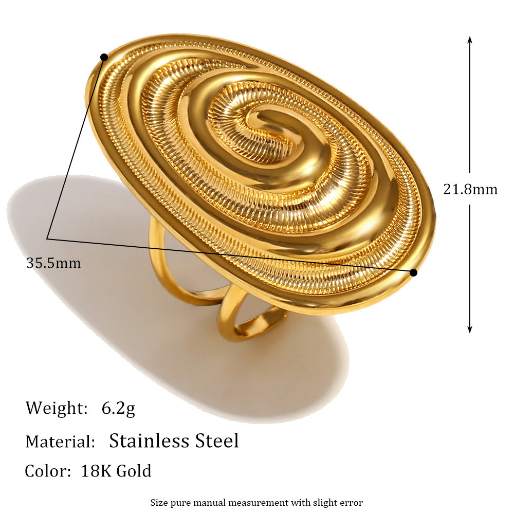 Vacation Classic Style Solid Color 304 Stainless Steel Plating Rings Earrings Necklace