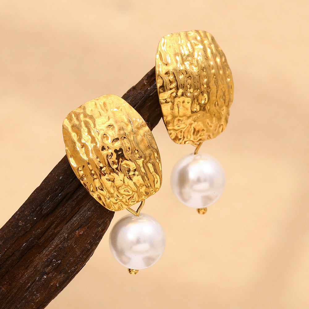 Vacation Classic Style Geometric Plating 304 Stainless Steel Drop Earrings