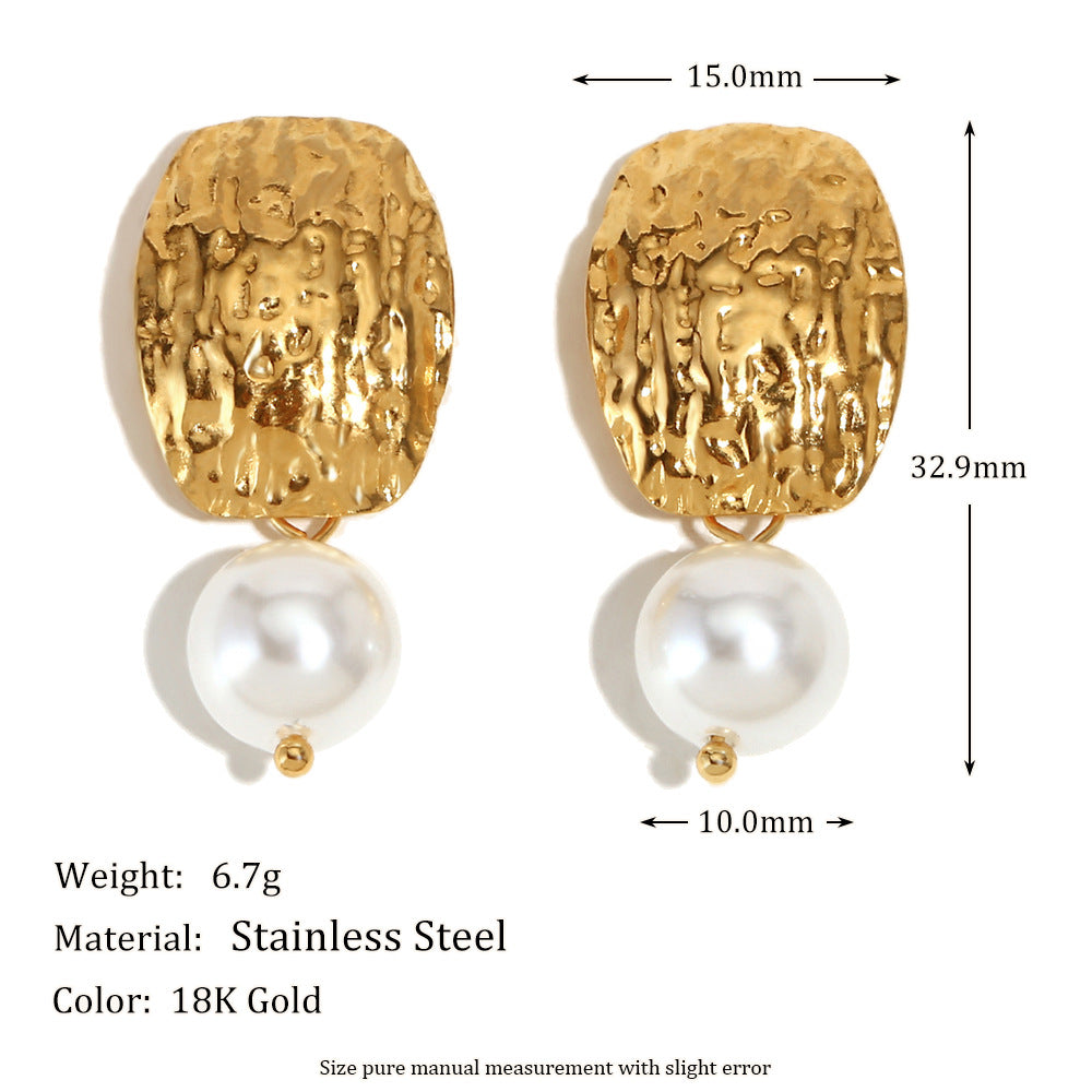Vacation Classic Style Geometric Plating 304 Stainless Steel Drop Earrings