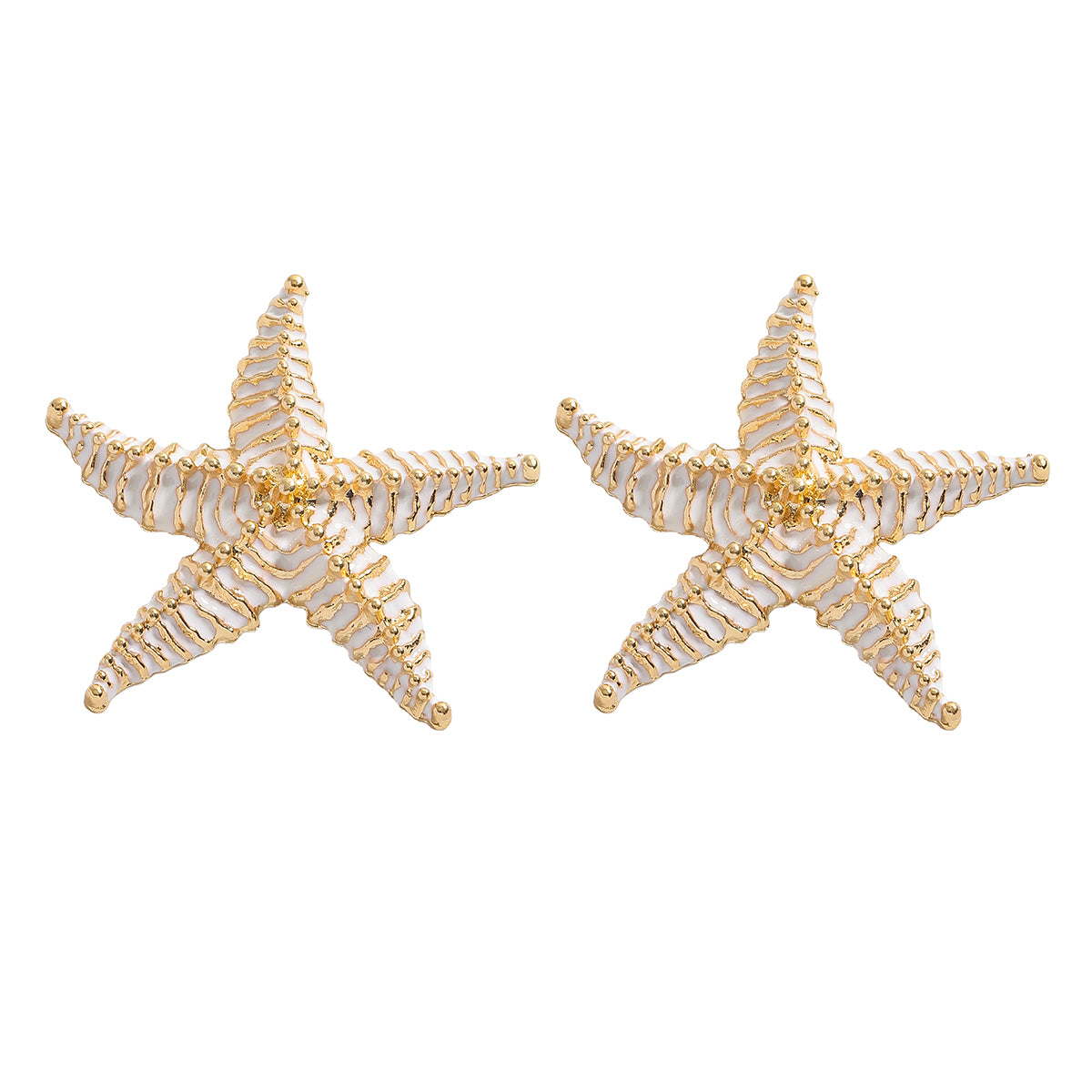Vacation Marine Style Commute Starfish 316 Stainless Steel Alloy Ear Studs