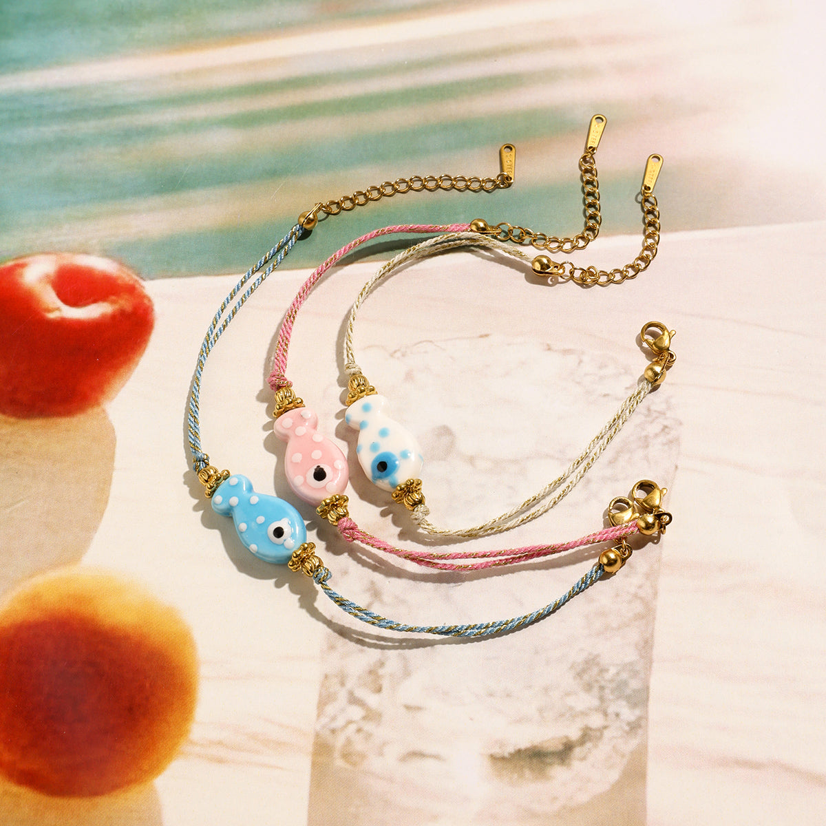 Casual Cute Commute Fish 316 Stainless Steel Handmade Chain Bracelets