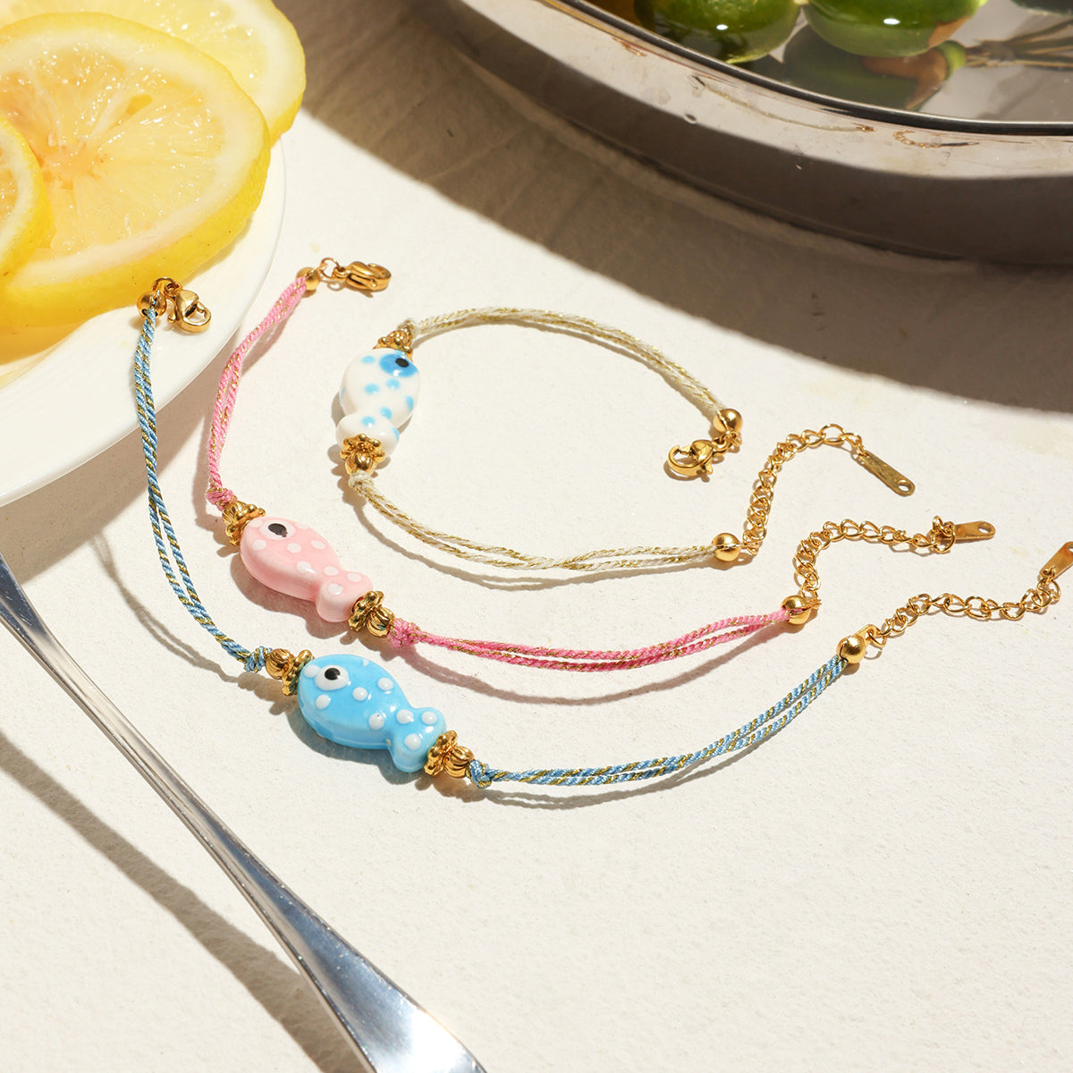 Casual Cute Commute Fish 316 Stainless Steel Handmade Chain Bracelets