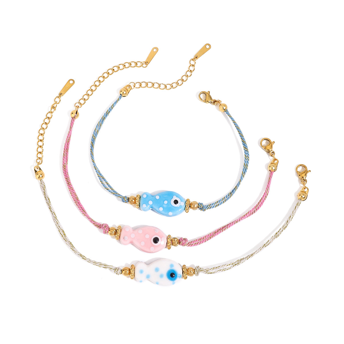Casual Cute Commute Fish 316 Stainless Steel Handmade Chain Bracelets