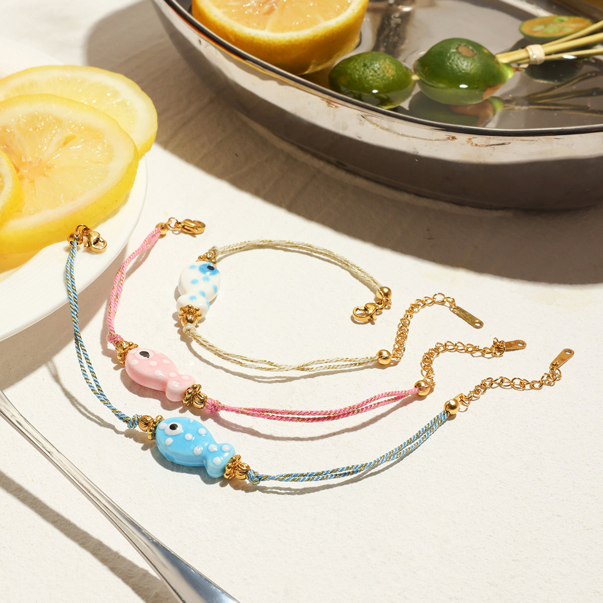 Casual Cute Commute Fish 316 Stainless Steel Handmade Chain Bracelets