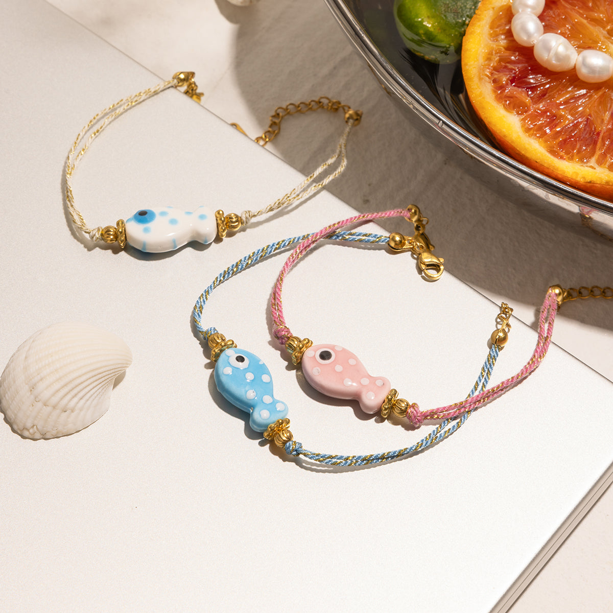 Casual Cute Commute Fish 316 Stainless Steel Handmade Chain Bracelets