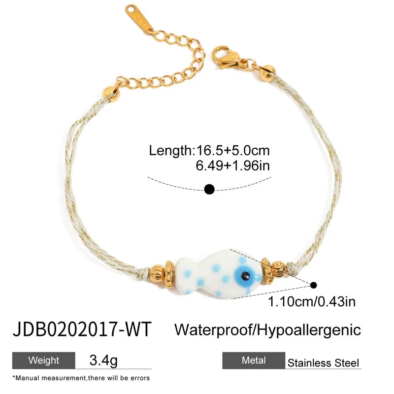 Casual Cute Commute Fish 316 Stainless Steel Handmade Chain Bracelets