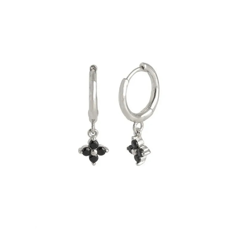 Fashion New Style Copper Pendant Earrings with Inlaid Zircon
