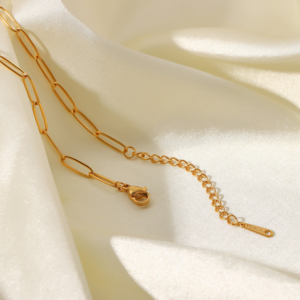 Fashion Geometric Stainless Steel Necklace Plating Stainless Steel Necklace