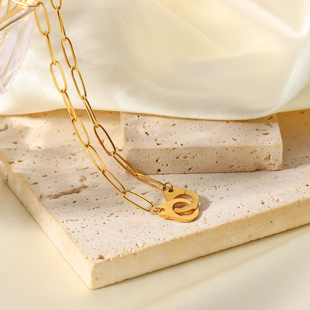 Fashion Geometric Stainless Steel Necklace Plating Stainless Steel Necklace