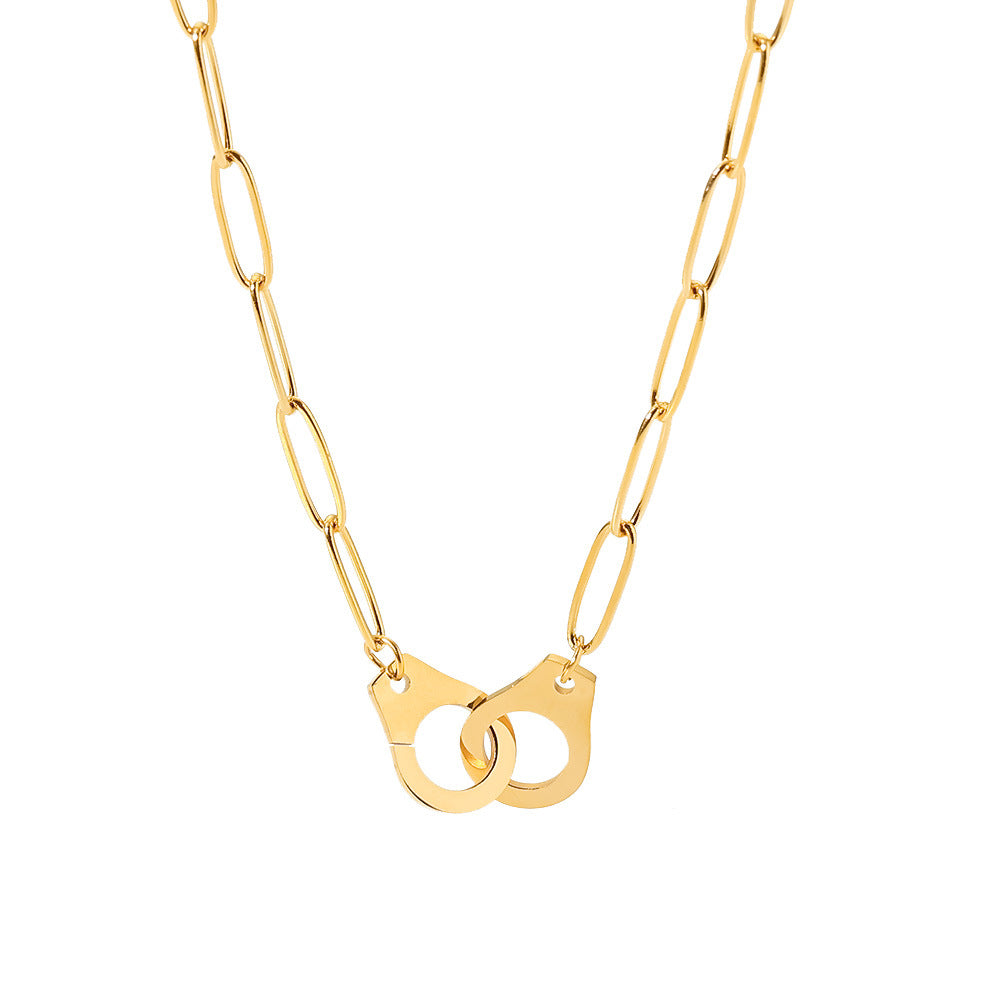 Fashion Geometric Stainless Steel Necklace Plating Stainless Steel Necklace