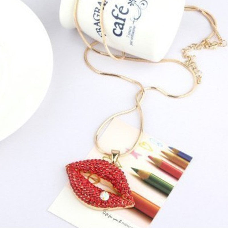 Fashion Lips Pendant Necklaces