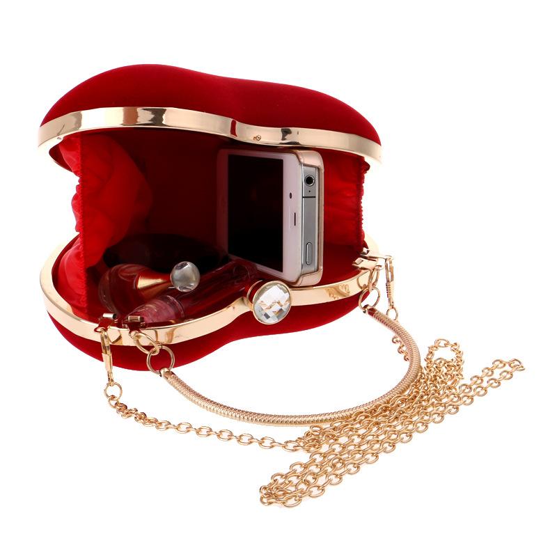 Hot Heart-shaped Clutch Bag