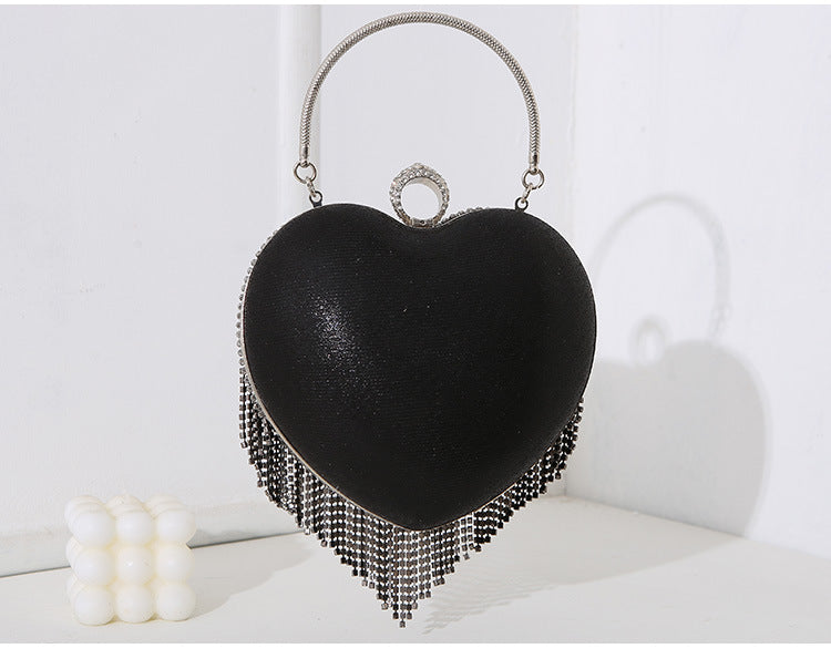 Tassel Heart-shaped Evening Bags
