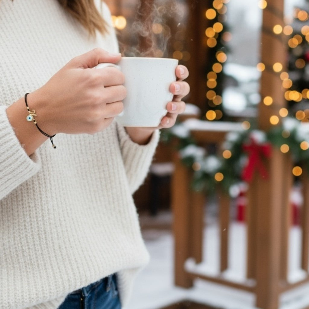 Χειροποίητο βραχιόλι γούρι 2026 με ματάκι και κορδόνι σε πολλά χρώματα – So Cute by Dimi Wholesale