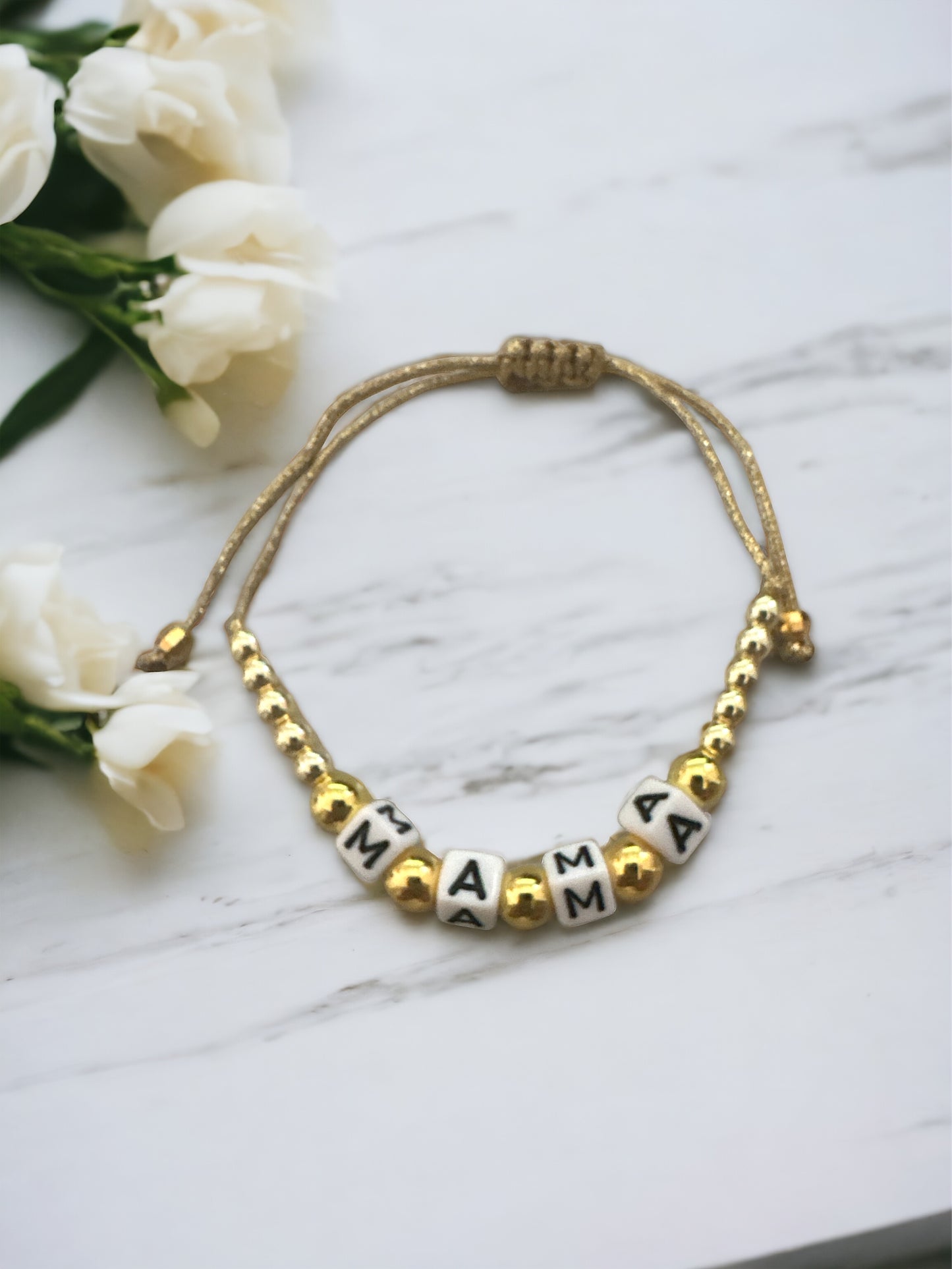 Βραχιόλι Μαμά με χρυσό αιματίτη