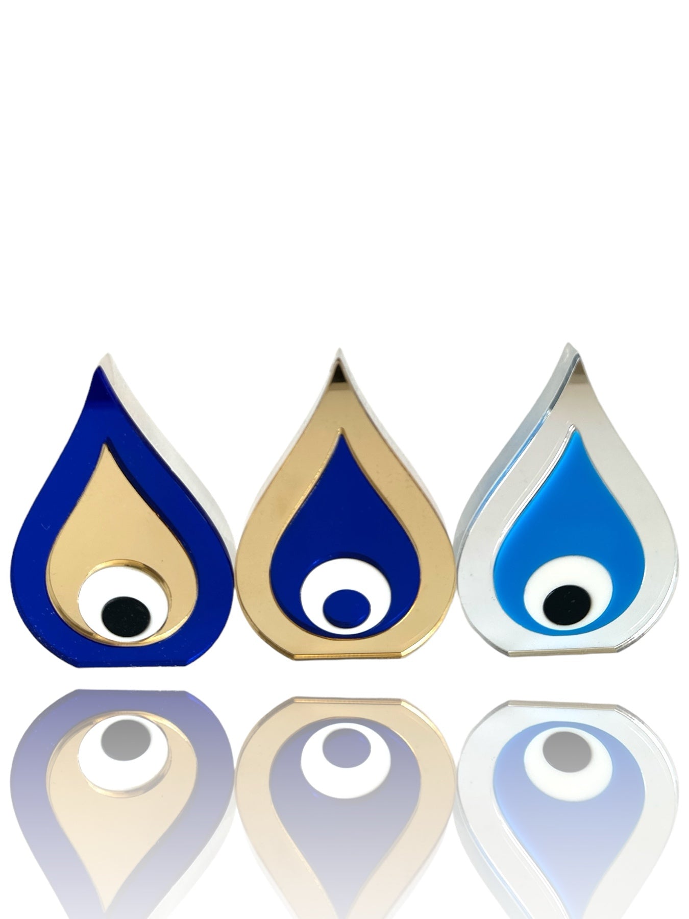 🤍✨ Drop Mirror – Plexiglass Evil Eye
