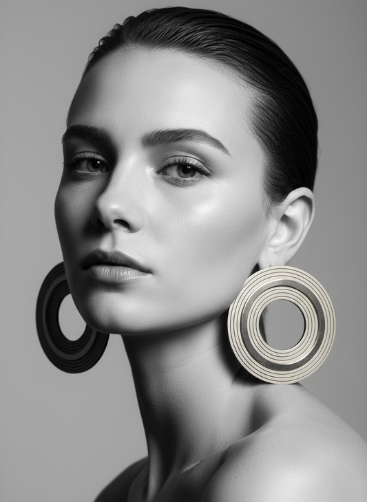 Gemma Earrings – χειροποίητα πλέξιγκλας σκουλαρίκια με ανάγλυφη επιφάνεια – So Cute by Dimi