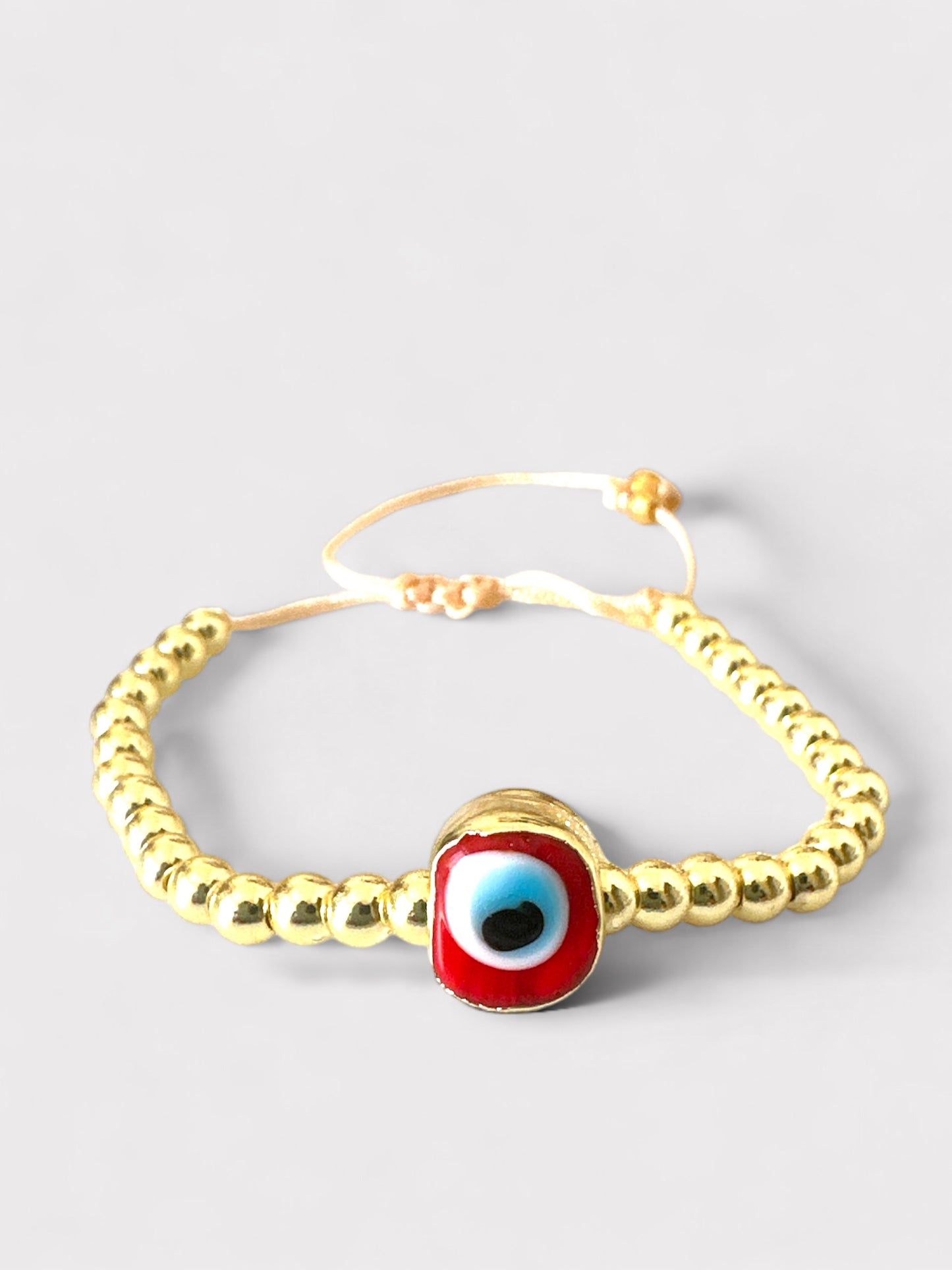 Βραχιόλι με αιματίτη και στρογγυλό μάτι