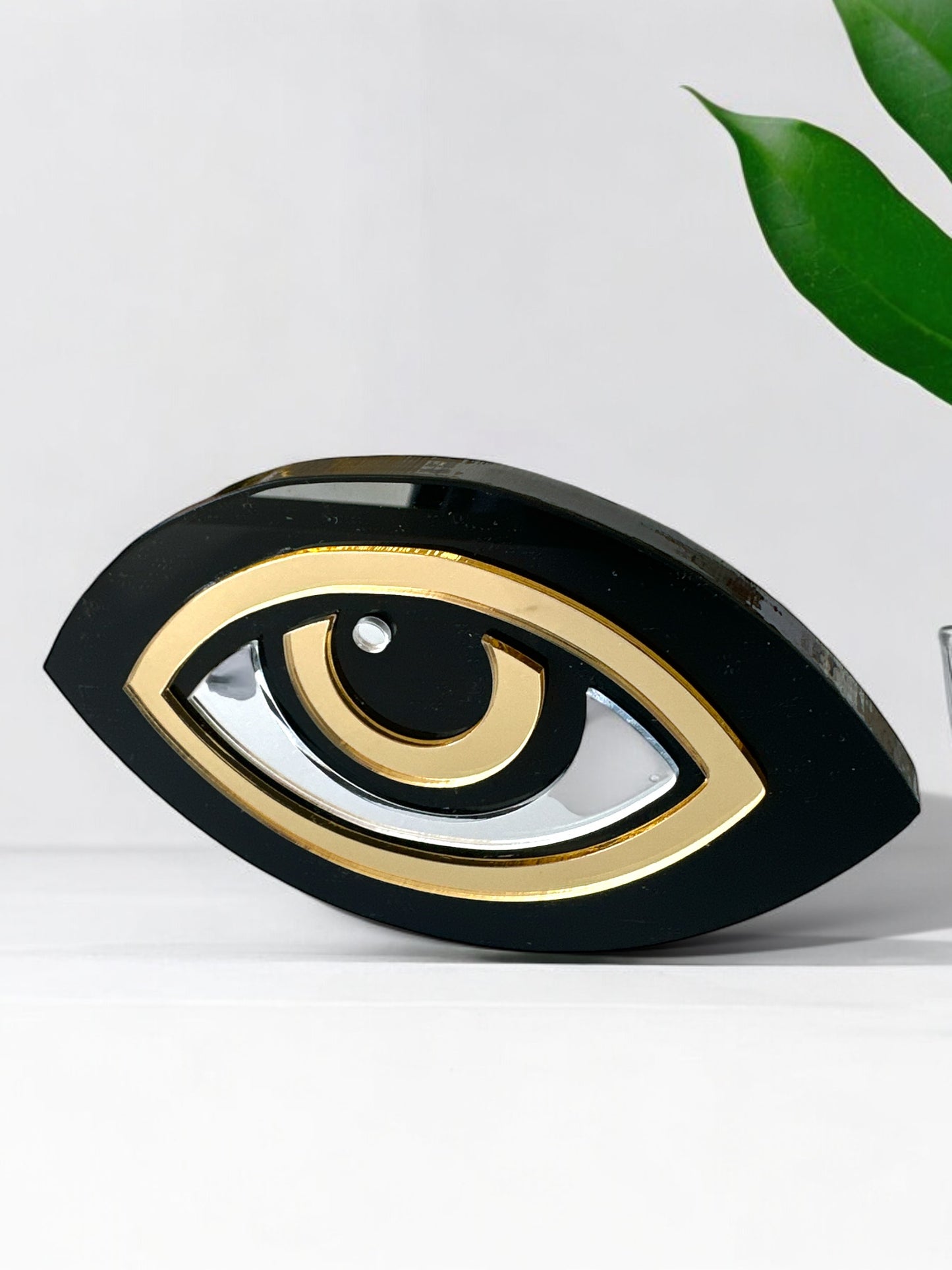 Χειροποίητο γούρι μάτι μαύρο-χρυσό-ασημί – So Cute by Dimi Wholesale