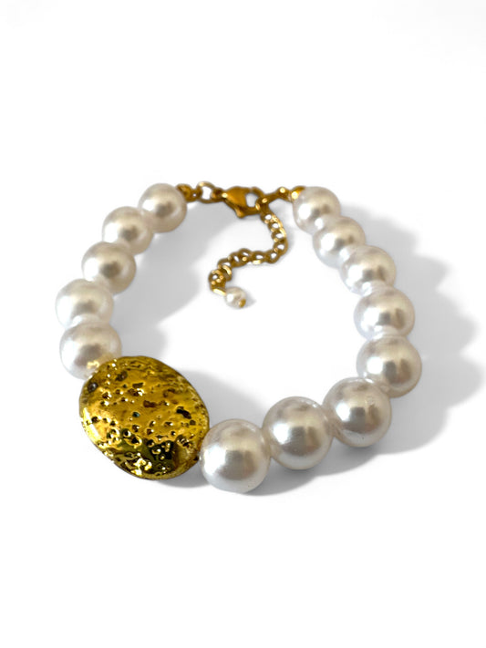 GOLDY PEARLS BRACELET