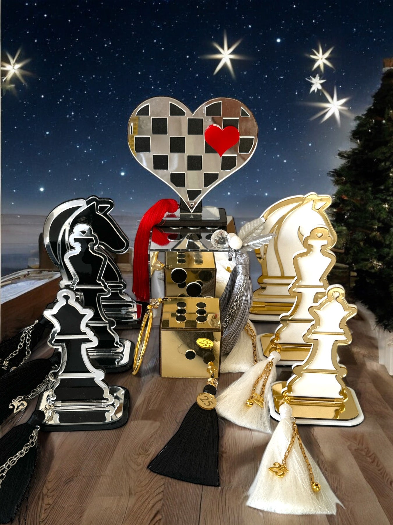 Χειροποίητα γούρια από την συλλογή Chess Bold " - So Cute by Dimi Χονδρική